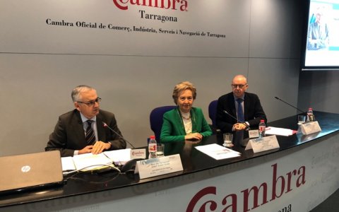 El comisionado por el Corredor Mediterráneo, Josep Vicent Boira, vertió un jarro de agua fría en la Cambra de Tarragona: Fomento no contempla la Estación Intermodal del Aeropuerto.