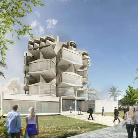 Imatge virtual de com serà el vell edifici de l'Autoritat Portuària un cop acabades les obres. FOTO: CEDIDA.