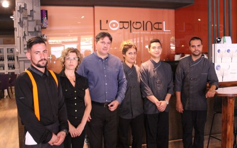 L'equip del restaurant, liderat per Joan Llaberia. FOTO: CEDIDA.