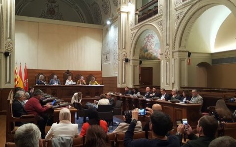 Imatge d'un plenari de la Diputació de Tarragona. FOTO: ACN.