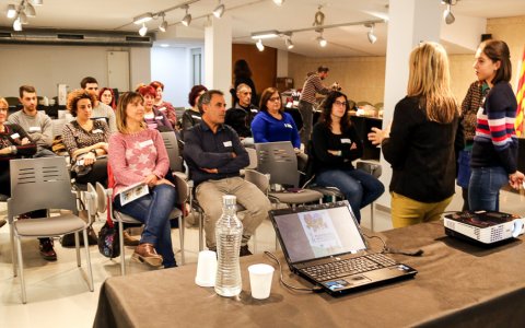 Una imatge de la reunió d'empreses d'avui. FOTO: ACN.