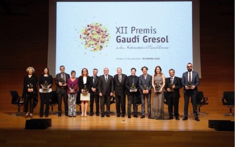 Foto de família de tots els premiats. FOTO: CEDIDA.