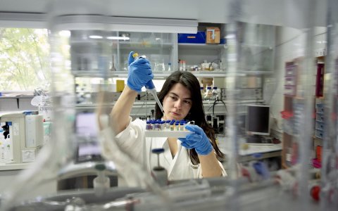 Laura Uribe, de Colòmbia, participa en una investigació sobre seguretat alimentària. FOTO: CEDIDA.