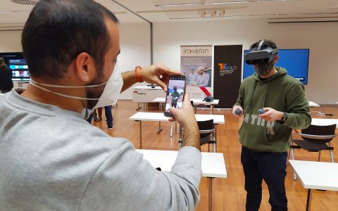 Una imatge de la primera sessió pràctica del programa 'Enginy' celebrada aquest dimecres.